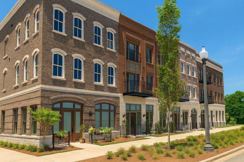 Finished Brick Facade